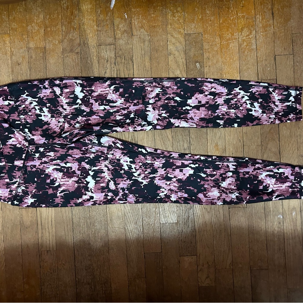 Athletic Works Pink and Black Leggings